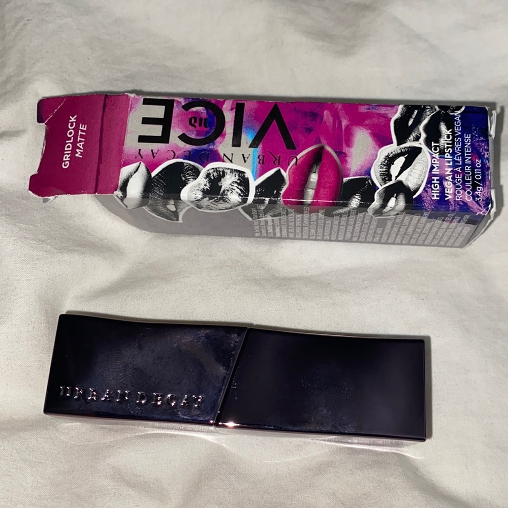 Urban Decay Vice Pink Lipstick High Impact Vegan Gridlock Matte NEW - Picture 2 of 4